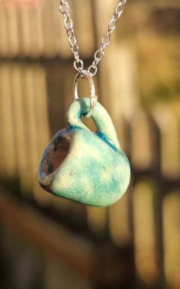 Mini Ceramic Mug Necklace