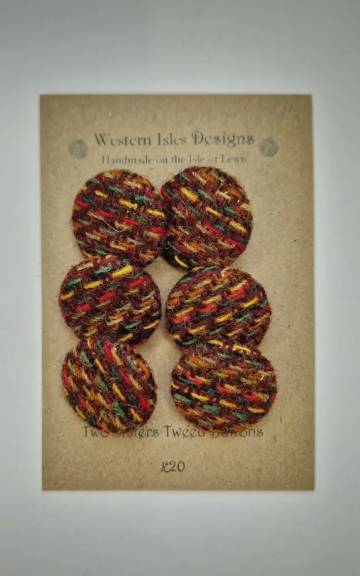 Two Sisters Tweed buttons