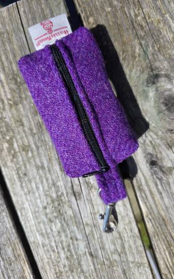 Harris Tweed Bag Holder/ Headphones Case - 4 2