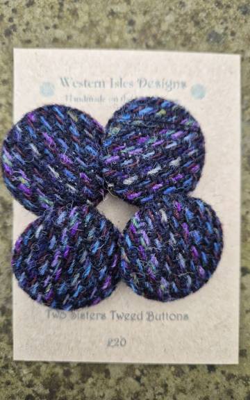 Two Sisters Tweed buttons