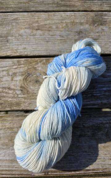 Hand-Dyed Yarn: Bluefaced Leicester,  4 ply