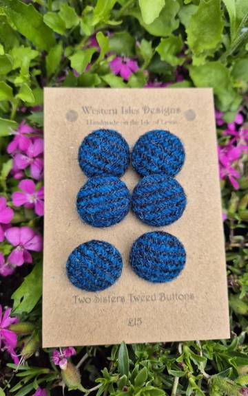 Two Sisters Tweed buttons