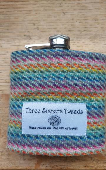 Hipflask with Three Sisters Tweed cover