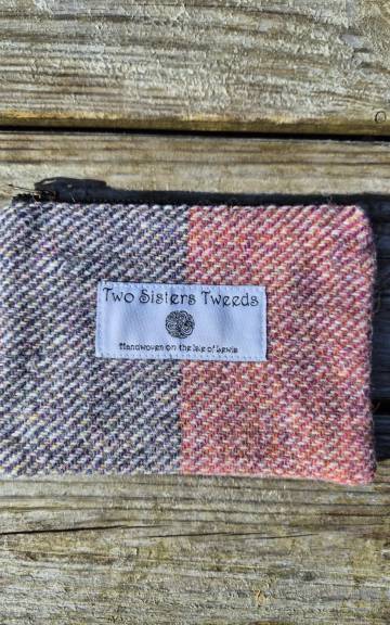 Two Sisters Tweed Zip Purse