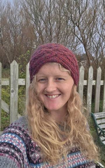 Hand Knitted merino, mohair and angora headband