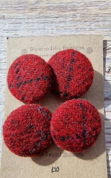 Harris Tweed buttons - 1 3