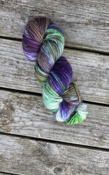 Hand-Dyed Yarn: 100% Merino, chunky