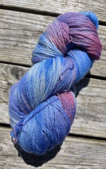 Hand-Dyed Yarn: Bluefaced Leicester, lace - 3