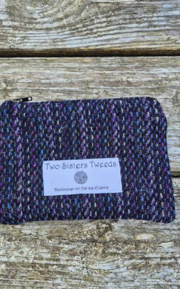 Two Sisters Tweed Zip Purse