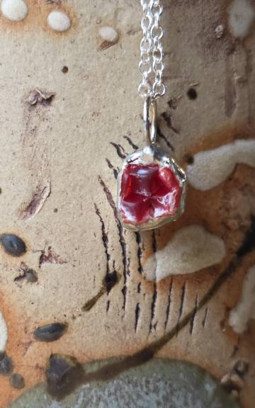 Sea Glass Necklace ultra rare colours