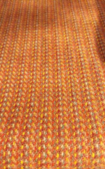 Three Sisters Tweed Fabric - autumn burnt orange