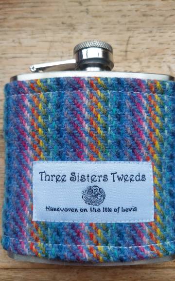 Hipflask with Three Sisters Tweed cover