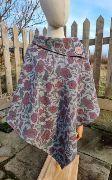 Harris tweed cloak/ poncho
