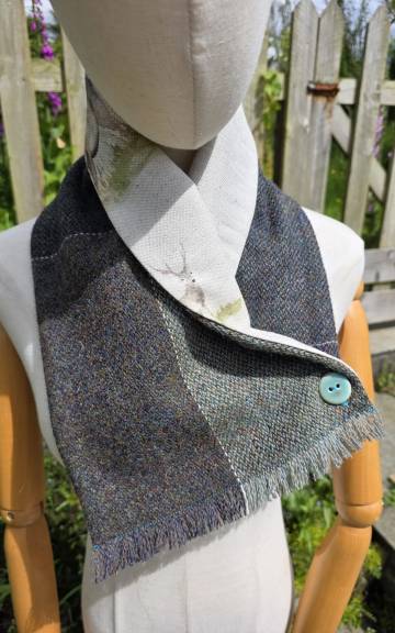 Harris tweed neck warmer