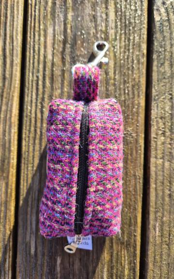 Three Sisters Tweed Bag Holder/ Headphones Case - 1
