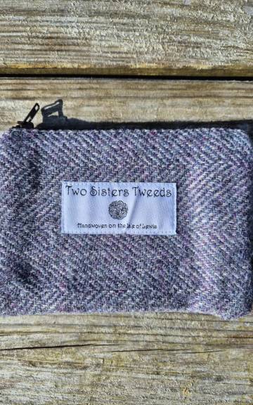 Two Sisters Tweed Zip Purse