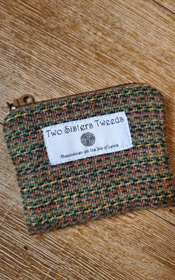 Two Sisters Tweed Zip Purse