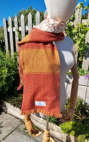 Two Sisters lambswool Tweed scarf