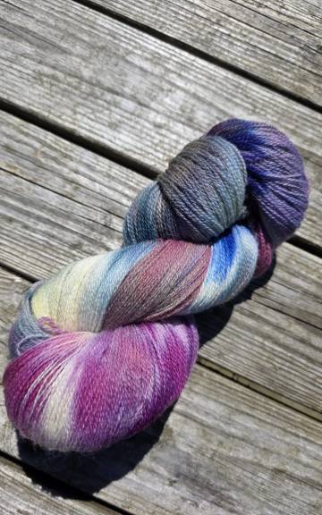 Hand-Dyed Yarn: Bluefaced Leicester, lace - 2