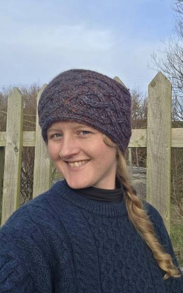 Hand Knitted merino blend neckwarmer