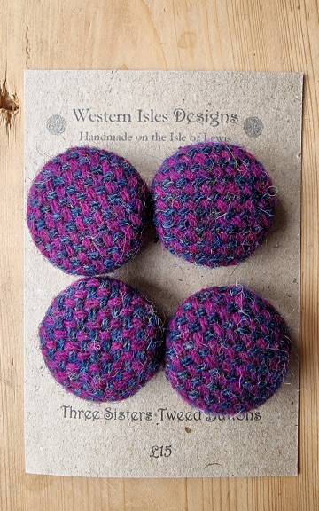 Three Sisters Tweed Buttons