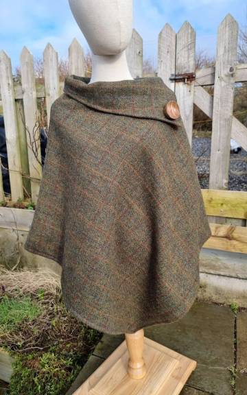 Harris tweed cloak/poncho