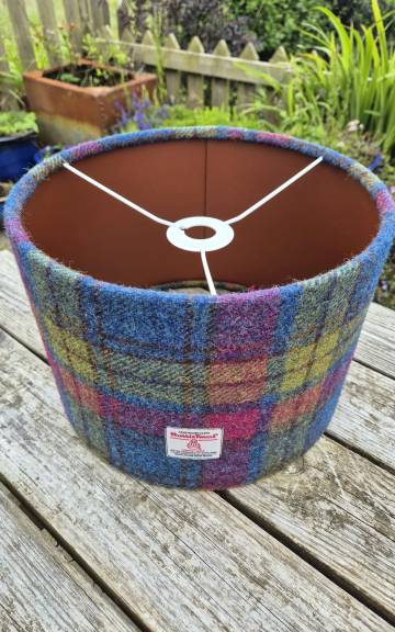 Harris Tweed ceiling lampshade 30cm