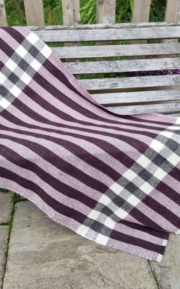 Gotland x Hebridean and Merino tweed throw