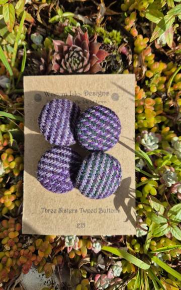 Three Sisters Tweed Buttons