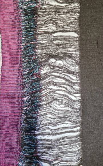 Textile Wall Art - 'tying-in'