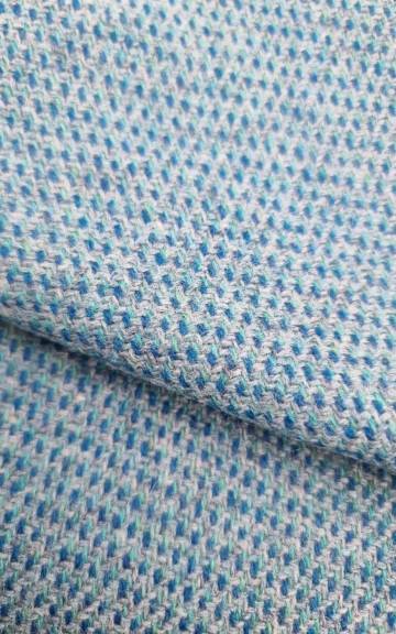 Two Sisters Tweed Fabric - grey sea