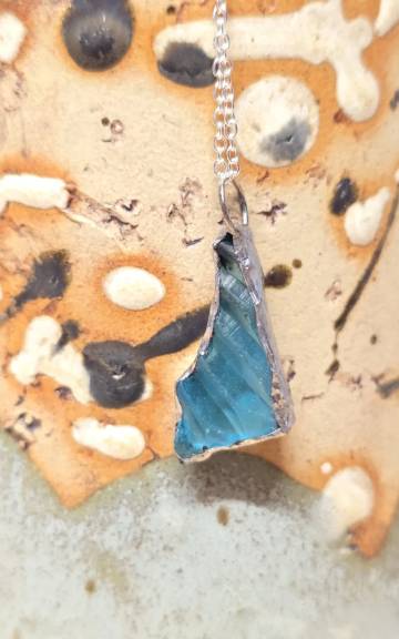 Sea Glass Necklace ultra rare colours