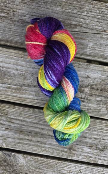 Hand-Dyed Yarn: 100% Merino, aran - 1 2