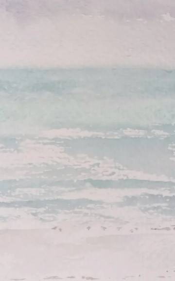 Mini Original Watercolour of a seascape
