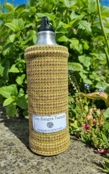 Water bottle with Two Sisters Tweed cover