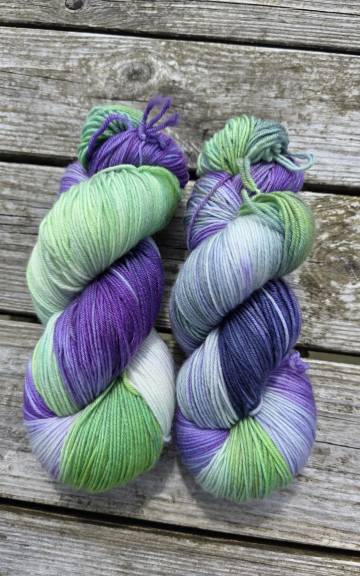 Hand-Dyed Yarn: 100% Merino, 4 ply x2