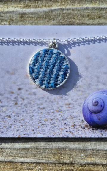 Two Sisters Tweed necklace