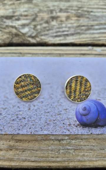 Harris tweed cufflinks