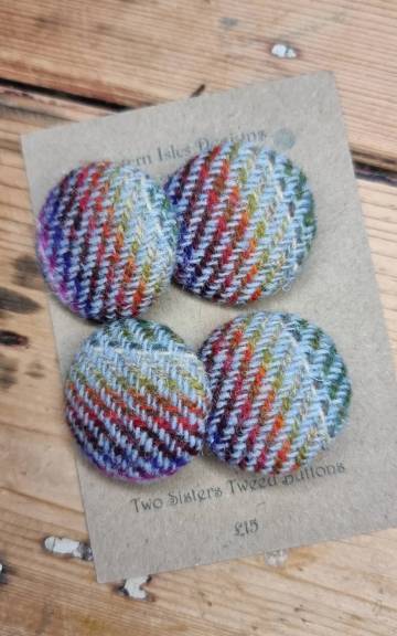 Two Sisters Tweed buttons