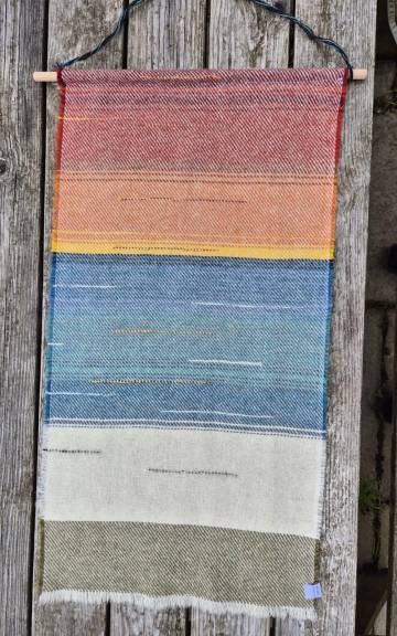 Three Sisters Tweeds landscape wall hanging