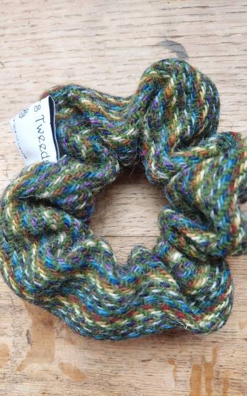 Three Sisters Tweed hair scrunchie