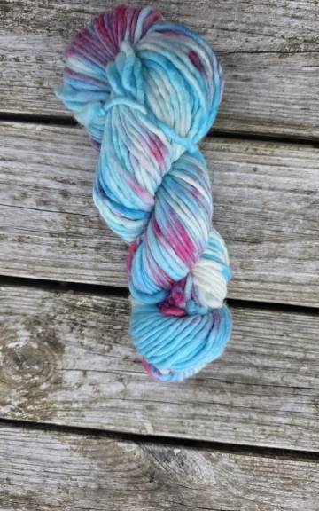 Hand-Dyed Yarn: 100% Merino, chunky - 1 2