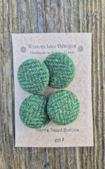 Harris Tweed buttons - 2 4