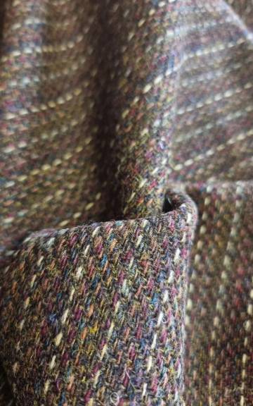 Two Sisters Tweed Fabric - pentland dark moss