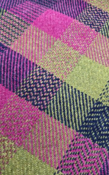 Two Sisters Tweed Fabric - Aurora Check #1