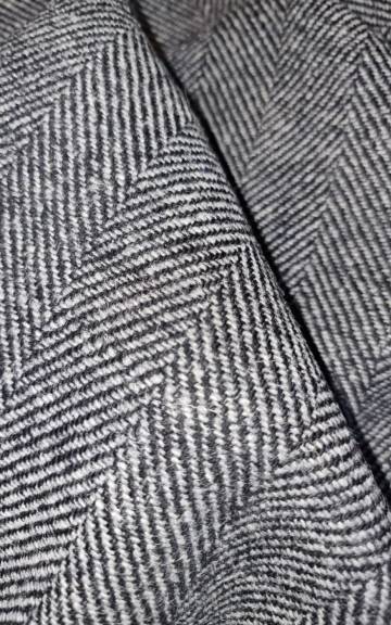 Two Sisters Tweed Fabric - Hebridean Rocks slightly darker than light grey grey