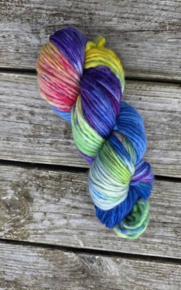 Hand-Dyed Yarn: 100% Merino, 4 ply - 8 3