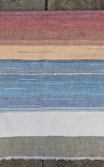 Two Sisters Tweeds landscape wall hanging