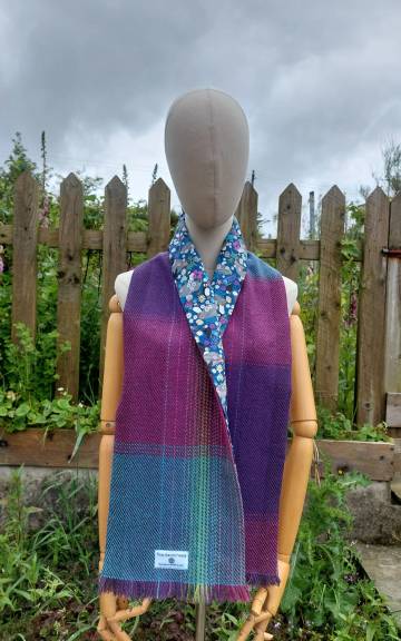 Three Sisters Tweed Scarf - Aurora