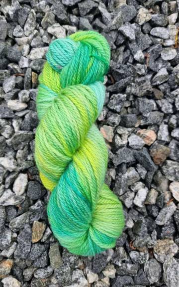 Hand-Dyed Yarn: Bluefaced Leicester, Aran